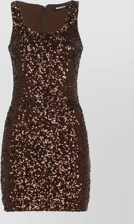 Rotate sequined sleeveless mini dress