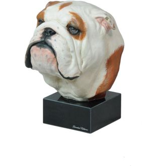 OEM Bulldog Ingl&eacute;s, Bulldog - Estatuilla Pintada, Figura, Realizada Por El Artista, Marca Art-dog