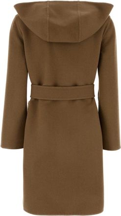 Burberry Womens Coat Camel Wool