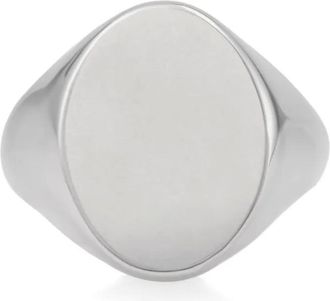 Maison Margiela Anello con sigillo - Argento