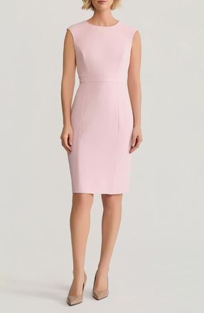 Kasper Cap Sleeve Sheath Dress in Tutu Pink at Nordstrom, Size 10P
