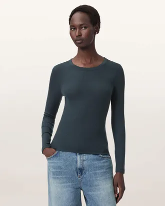 AllSaints Rina Long Sleeve Crew Neck T-Shirt