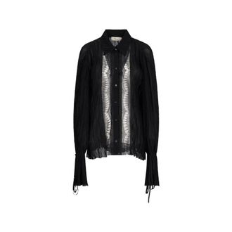 Blumarine Dames, Blouses & Shirts, Zwart, Maat: XS