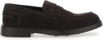 Doucal's Slip-On Loafers - Heren - Loafers - Bruin - 42 1/2 EU - Leer - Schoenen