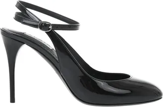 Alaia Black Glossy Leather Pumps