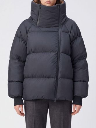 Ganni Piumino Future in nylon trapuntato con collo a imbuto e zip laterale
