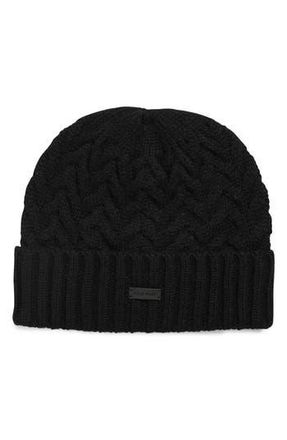 Cole Haan Chain Stitch Beanie in Black at Nordstrom Rack