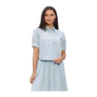Ibana Bonnie Top - Dames - Blouses & Shirts - Blauw - Maat: S Linnen