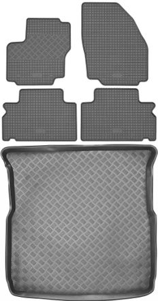 OEM Juego De Alfombrillas De Goma Para Coche Y Maletero Para Ford S-max I Van (2006-2014)