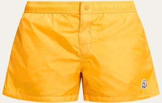 Moncler Mens Nylon Logo Swim Trunks