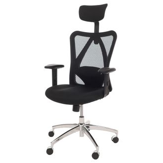 Hhg Hhg - Nunca Usado] Silla De Oficina 262, Silla De Escritorio, Ergon&oacute;mica, Apoyo Lumbar Regulable Apoyabrazos, Negro