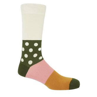 Peper Harow Mayfair Mens Socks - Cream