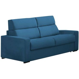 Dmora Sof&aacute; Cama 2 Plazas Onorina, Sof&aacute; Convertible Para Sal&oacute;n, Acolchado, Desenfundable, Calidad 100% Made In Italy, 180x95 H100 Cm, Azul - Dmora