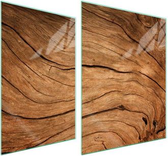 OEM Placa Protectora De Vidrio Para Estufa 70x52 Le&ntilde;a