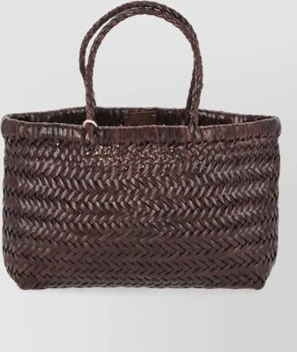 Dragon Diffusion mini flat gora leather basket bag