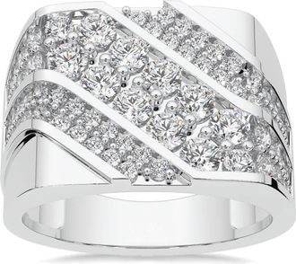 Pompeii3 2 1/2Ct Mens Diamond Ring 10k Yellow Gold Lab Grown