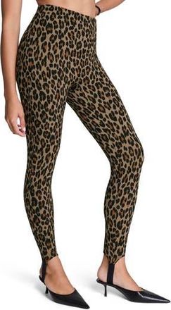 Spanx SPANXsupersmooth PerfectFit Ponte Stirrup Leggings in Brown Multi at Nordstrom Rack, Size 2 X