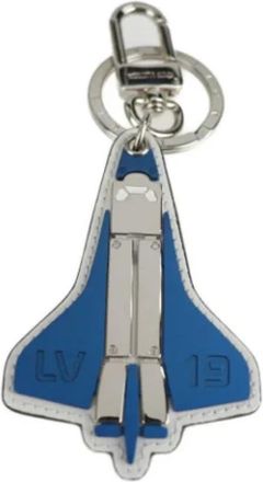 Louis Vuitton Pre-owned Leather key-holders - Dames - Vintage Accessoires - Blauw - ONE Size - Leer - Vintage