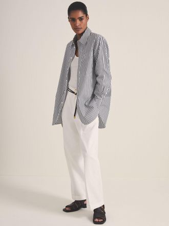 Reiss White & navy | Les 100 Ciels Stripe Shirt, 14