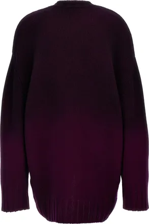 The Attico Womens Purple Wool Short Dress