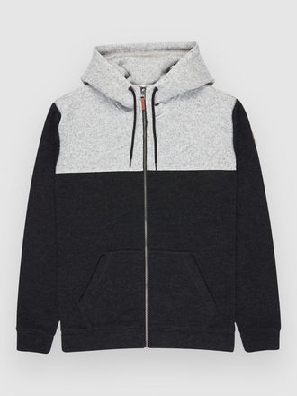 Quiksilver Keller Block Felpe con Zip e Cappuccio nero