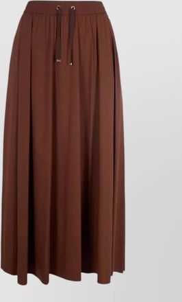 Herno nylon stretch skirt pleated design