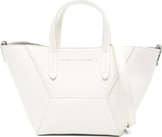 Brunello Cucinelli Brunello Cucinelli, Mini Bags, female, White, Size: ONE SIZE BC Duo Mini Bag