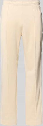 Lacoste Regular Fit Sweatpants mit Baumwoll-Anteil in Beige Melange, Gr&ouml;&szlig;e XXL