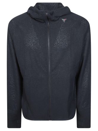 Roa Black Awi Thermal Zip-Up Hoodie