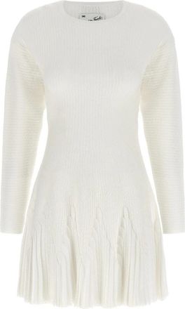 Elisabetta Franchi Jurken - Dames - Kleedjes - Wit - L - Kleedjes