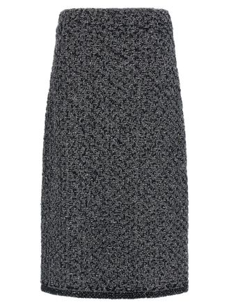 Fabiana Filippi Blue Tweed skirt