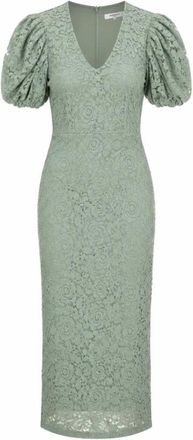 Freebird by Steven Danee Midi Jurk - Dames - Jurken - Groen - Maat: M