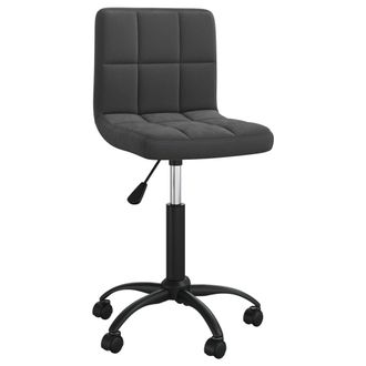 vidaXL Silla De Comedor Giratoria De Terciopelo Negro Vidaxl