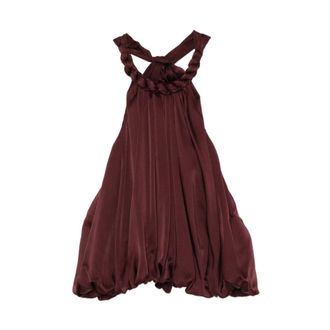 Zimmermann Party Dresses, female, Red, Size: XS Luna Billow Halter Top