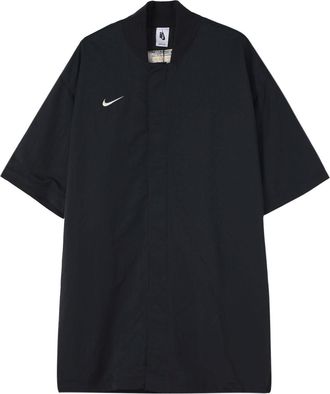 Nike x Fear of God x NBA Crossover Solid Color Loose Short Sleeve Shirt Black CU4686-010