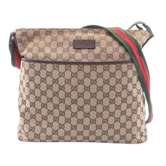 Gucci Pre-owned Cross Body Bags, female, Beige, Size: ONE SIZE Pre-owned Vintage GG Canvas Shoulder Bag