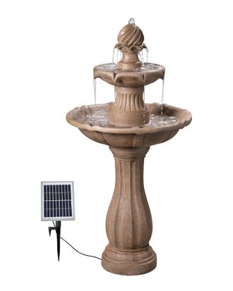 Kenroy Home Frost 3-Tier Solar Floor Fountain