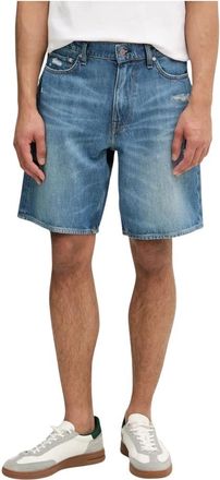 Guess Uomo, Pantaloncini, Blu, W31, new