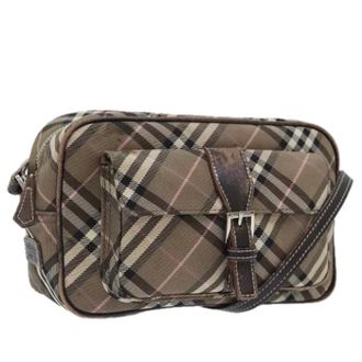 Burberry Pre-owned Cross Body Bags, female, Brown, Size: ONE SIZE Pre-owned Vintage Nylon Shoulder Bag