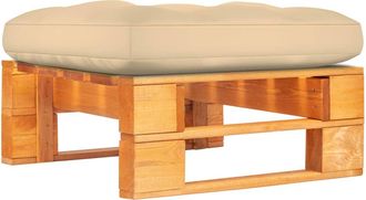 vidaXL Otomana De Jard&iacute;n De Palets Madera Pino Impregnada Marr&oacute;n Miel Vidaxl