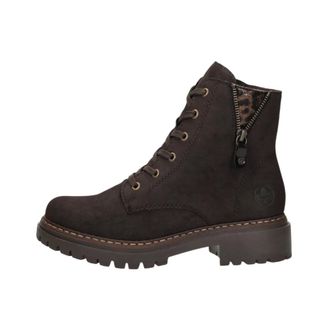 Rieker Schoenen, Dames, Bruin, 40 EU, Leer, Veterschoenen Hoog