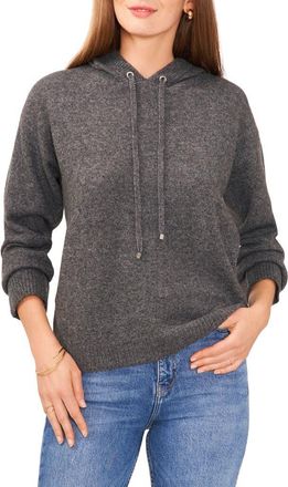 Vince Camuto Jersey Knit Hooded Sweater in Med Hthrgrey at Nordstrom, Size X-Small