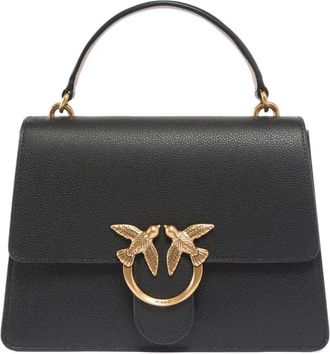 Pinko Borsa tote Love Birds media - Nero