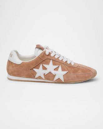Amiri Pacific Stars Mixed Leather Sneakers