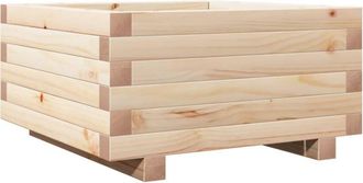 vidaXL Jardinera de madera maciza de pino 50x50x26,5 cm Vidaxl