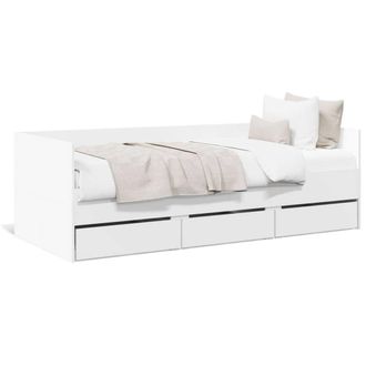 Berkfield Home Daybed with Drawers without Mattress White 90x200 cm