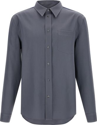Marni Grey Wool Solid Shirt