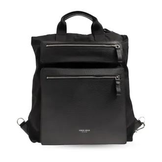 Giorgio Armani Heren, Tassen, Zwart, Maat: ONE Size Leer