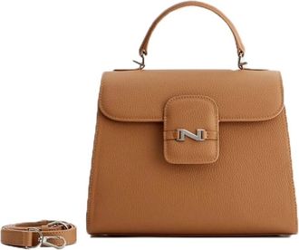 Nathan-Baume Tassen, Dames, Bruin, ONE Size, Leer, Duras Handtas