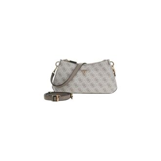 Guess Shoulder Bags, female, Gray, Size: ONE SIZE Handbag with Shoulder Strap and Zip Fastening